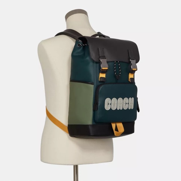 Coach | Bags | Coach Track Backpack In Colorblock | Poshmark